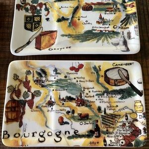 Rare Williams Sonoma Marc Lacaze Tuscan Appetizer Plates